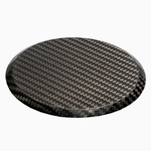 Handcrafted Carbon Fibre four-piece coasters set